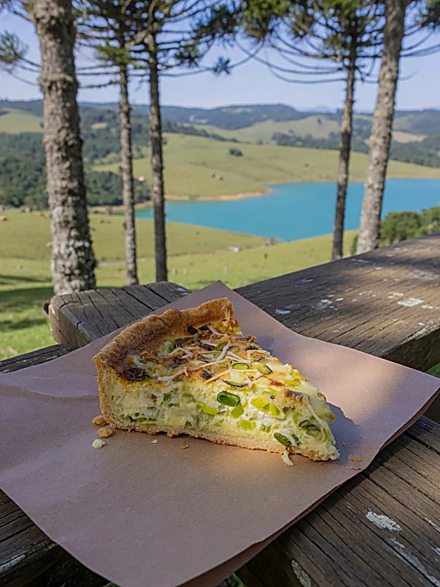 Quiche de alho-poró