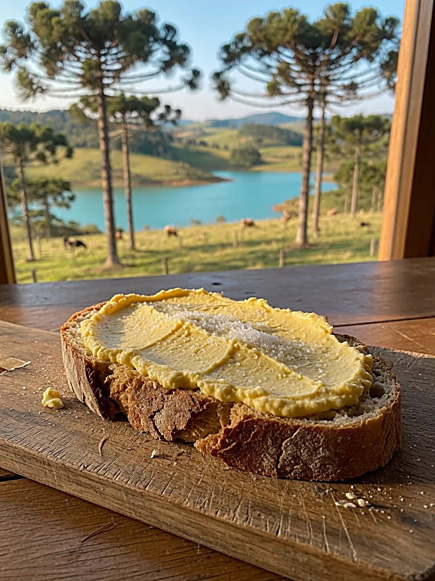 Pão caseiro com nata