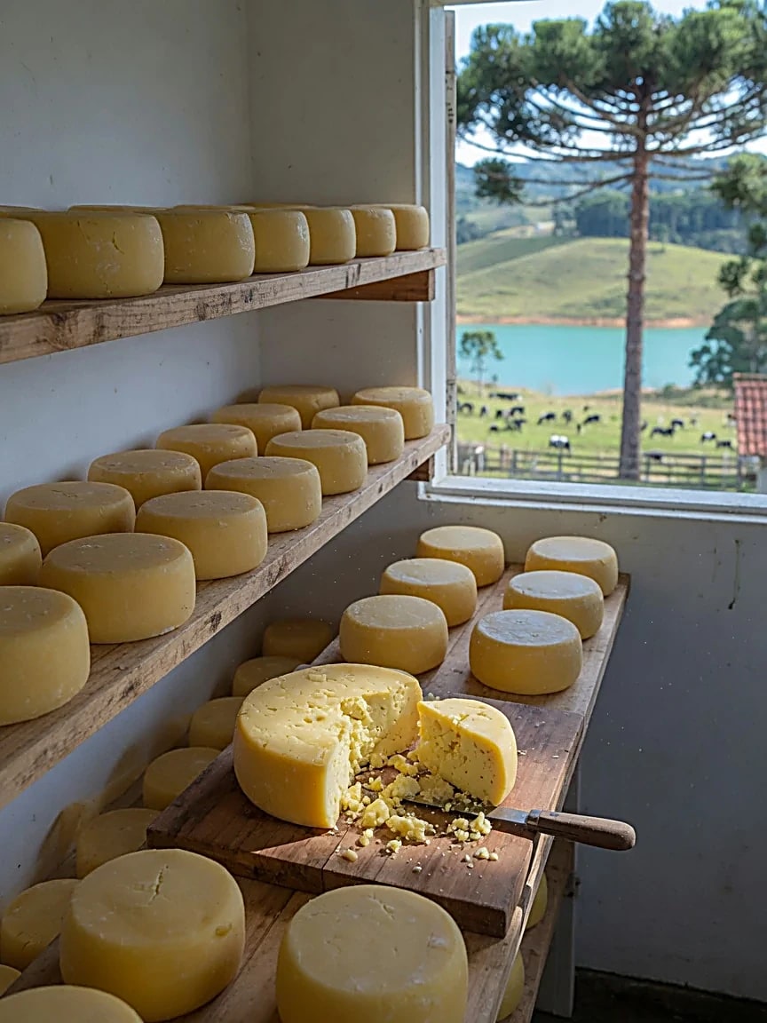 Queijo colonial da leiteria