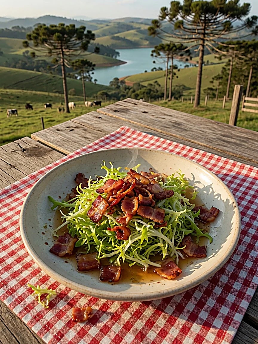 Salada de radicci com bacon