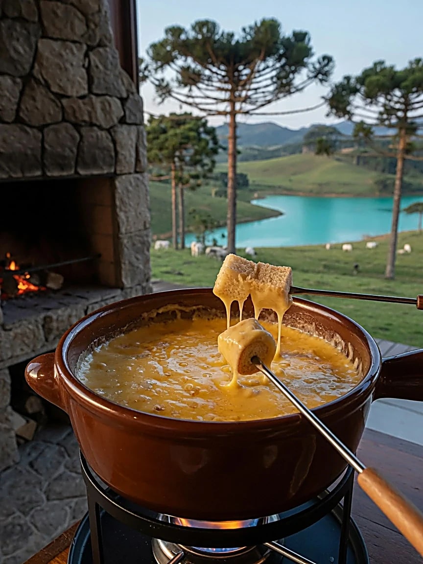 Fondue de queijo serrano