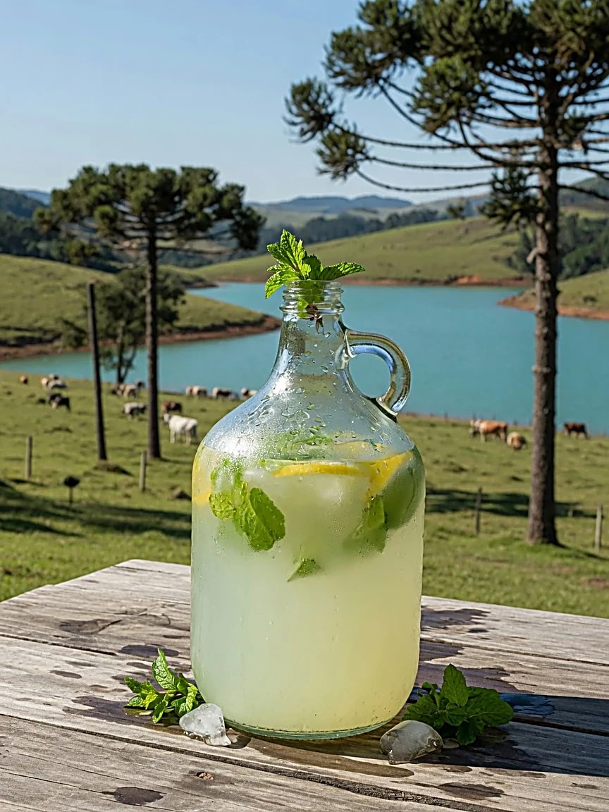 Limonada com hortelã