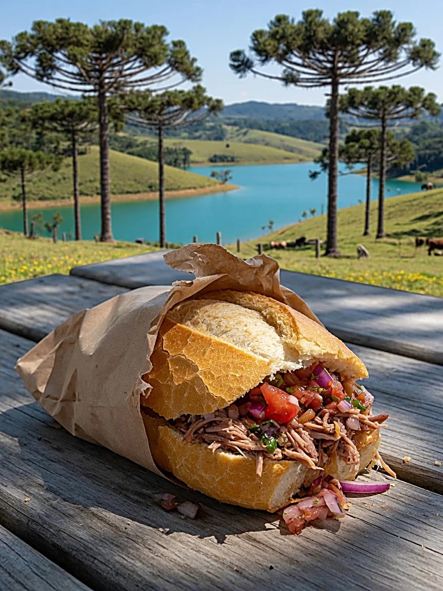 Sanduíche de pernil