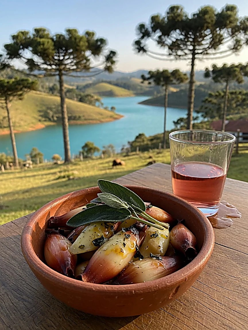 Pinhão na manteiga de sálvia